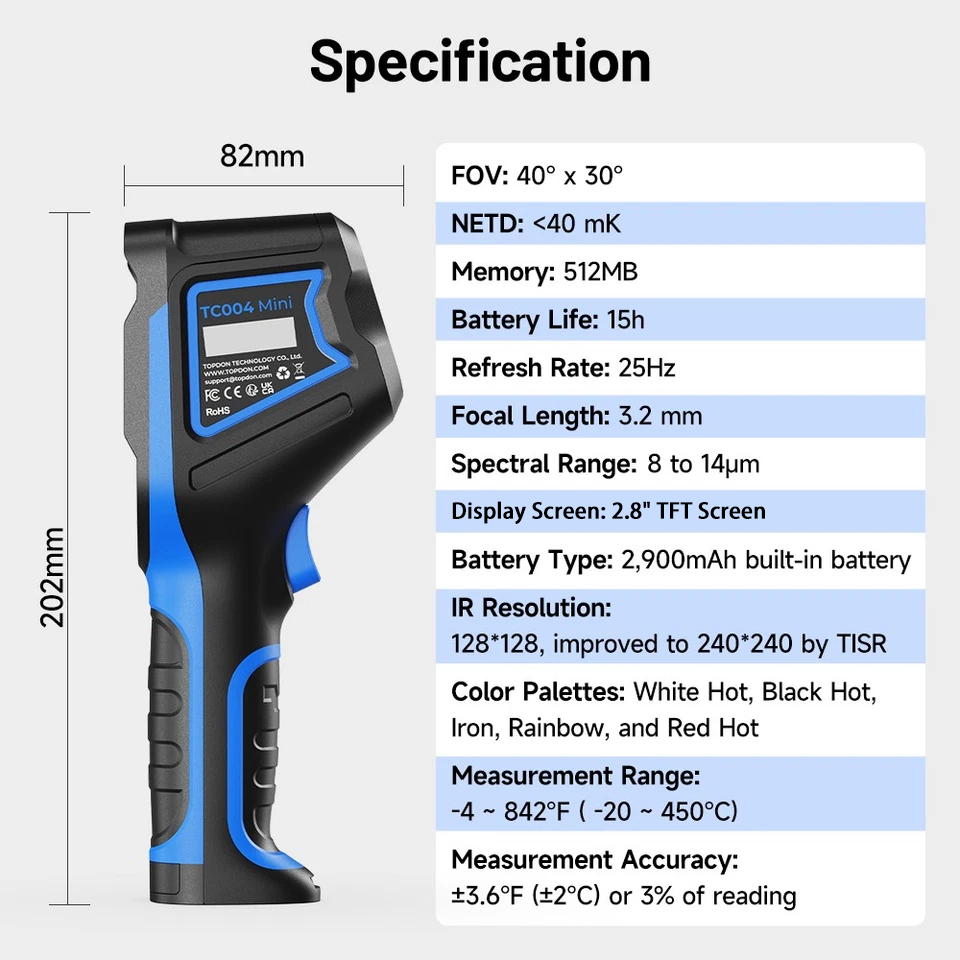 Câmera Térmica Portátil TOPDON - Topdon Tc001 Thermal Camera avaliação e preço